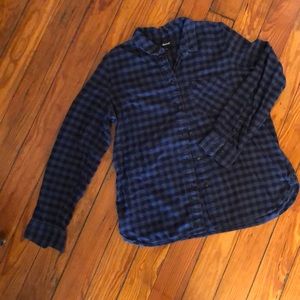 Madewell slim ex-boyfriend flannel, size Large